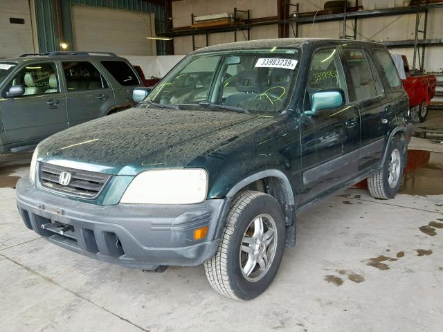 JHLRD1868XC066740 - 1999 HONDA CR-V EX GREEN photo 2