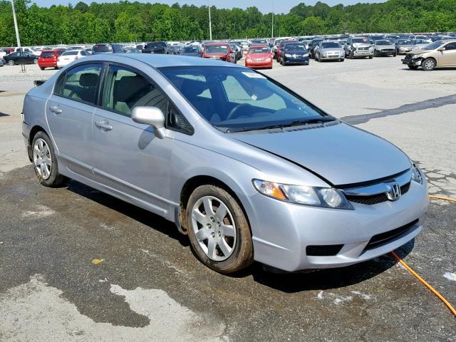 2HGFA16569H518625 - 2009 HONDA CIVIC LX SILVER photo 1