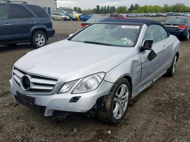 WDDKK5KF5CF144300 - 2012 MERCEDES-BENZ E 350 SILVER photo 2