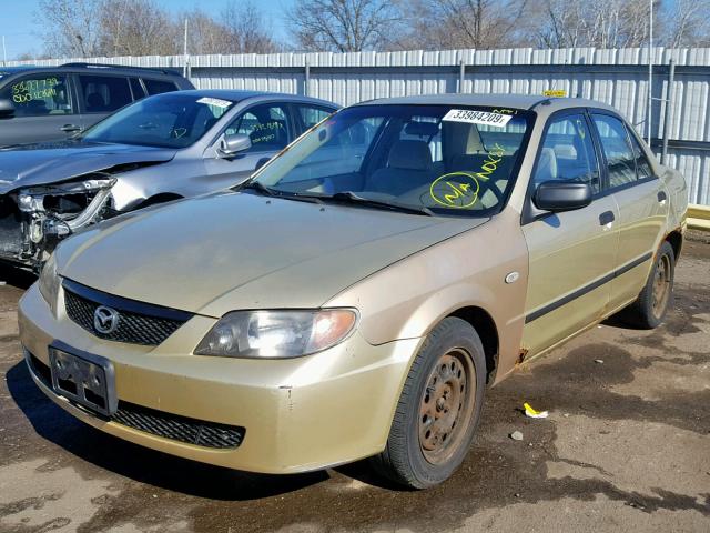 JM1BJ225530165539 - 2003 MAZDA PROTEGE DX TAN photo 2