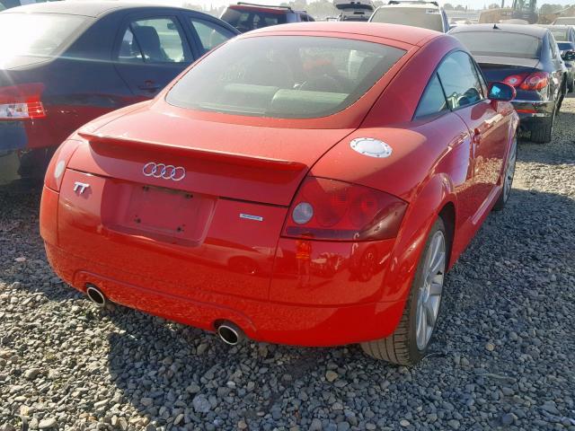 TRUWT28N321028763 - 2002 AUDI TT QUATTRO RED photo 4