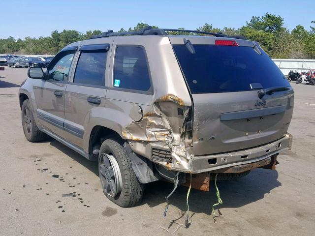 1J8GR48K45C559017 - 2005 JEEP GRAND CHER BEIGE photo 3