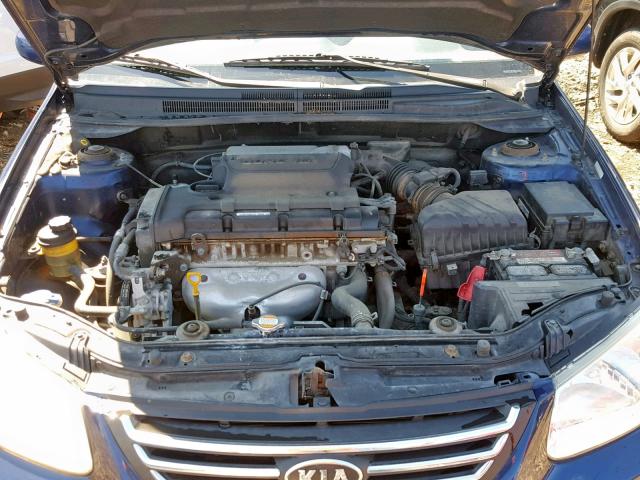 KNAFE121785543140 - 2008 KIA SPECTRA EX BLUE photo 7