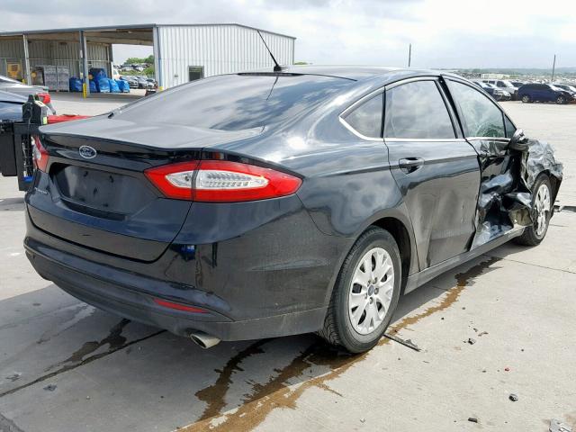 3FA6P0G71ER396672 - 2014 FORD FUSION S BLACK photo 4