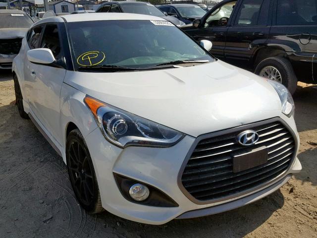 KMHTC6AE1GU293682 - 2016 HYUNDAI VELOSTER T WHITE photo 1