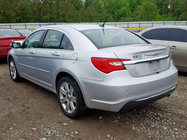 1C3CCBAB1CN317345 - 2012 CHRYSLER 200 LX SILVER photo 3