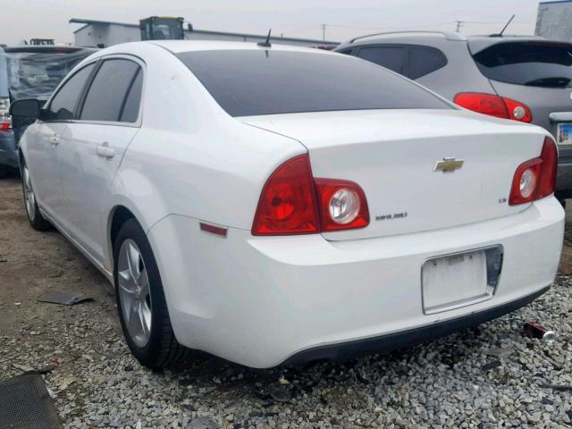 1G1ZG57N394219776 - 2009 CHEVROLET MALIBU LS WHITE photo 3