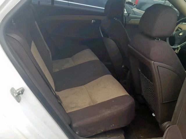 1G1ZG57N394219776 - 2009 CHEVROLET MALIBU LS WHITE photo 6