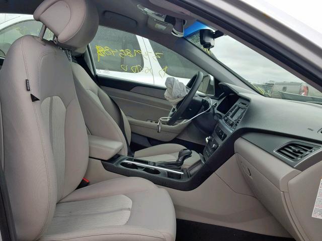 KMHE24L14GA022059 - 2016 HYUNDAI SONATA HYB SILVER photo 5