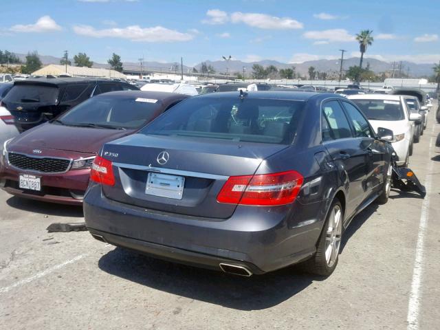 WDDHF5GB8AA095141 - 2010 MERCEDES-BENZ E 350 BLUE photo 4