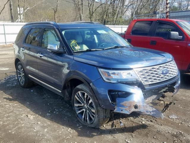 1FM5K8HT1JGB37126 - 2018 FORD EXPLORER P BLUE photo 1