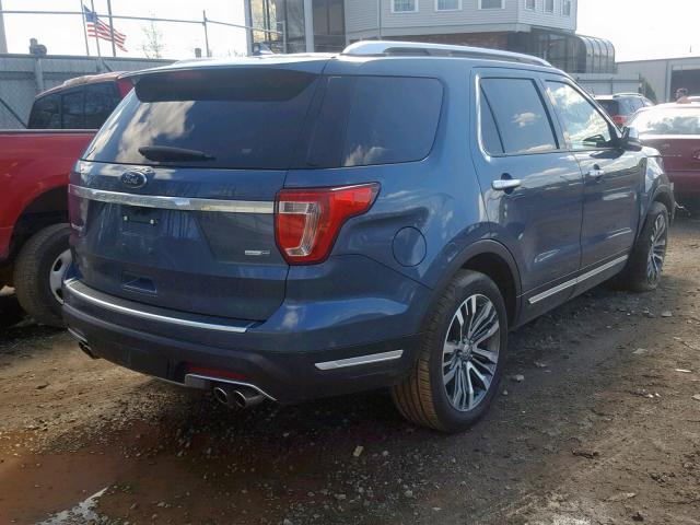 1FM5K8HT1JGB37126 - 2018 FORD EXPLORER P BLUE photo 4