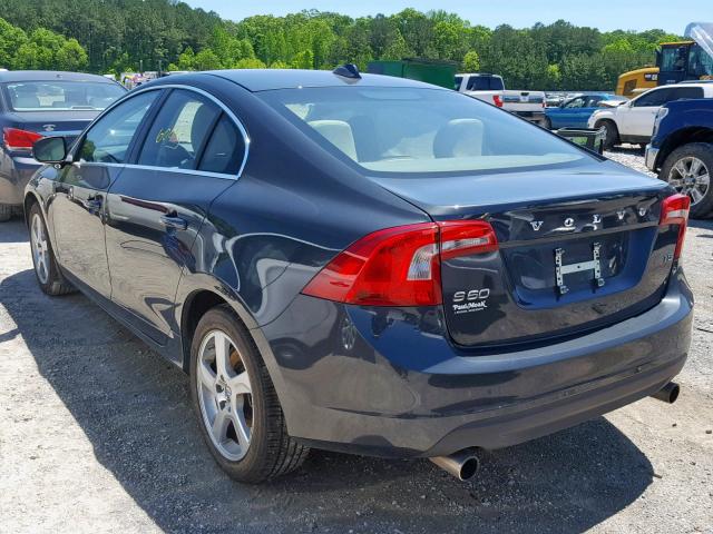 YV1622FSXC2113840 - 2012 VOLVO S60 T5 CHARCOAL photo 3