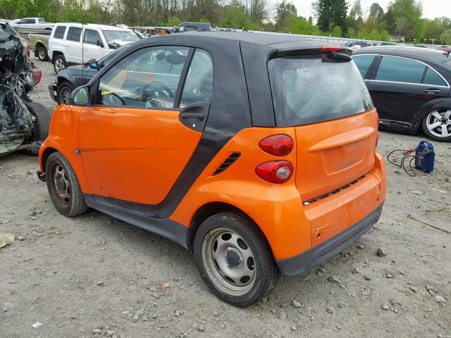 WMEEJ3BA3EK777425 - 2014 SMART FORTWO PUR ORANGE photo 3