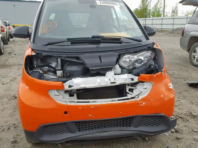 WMEEJ3BA3EK777425 - 2014 SMART FORTWO PUR ORANGE photo 9