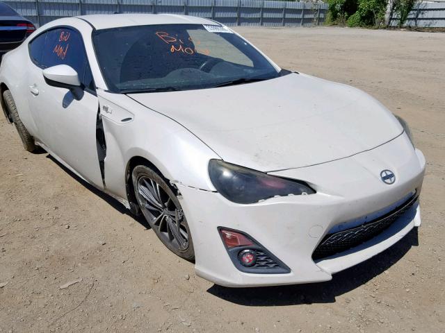 JF1ZNAA12D1718306 - 2013 TOYOTA SCION FR-S WHITE photo 1