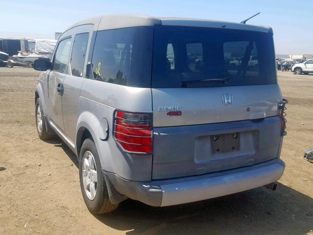 5J6YH28584L003122 - 2004 HONDA ELEMENT EX SILVER photo 3