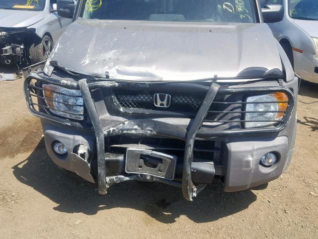 5J6YH28584L003122 - 2004 HONDA ELEMENT EX SILVER photo 7