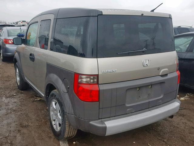 5J6YH28584L035844 - 2004 HONDA ELEMENT EX BEIGE photo 3