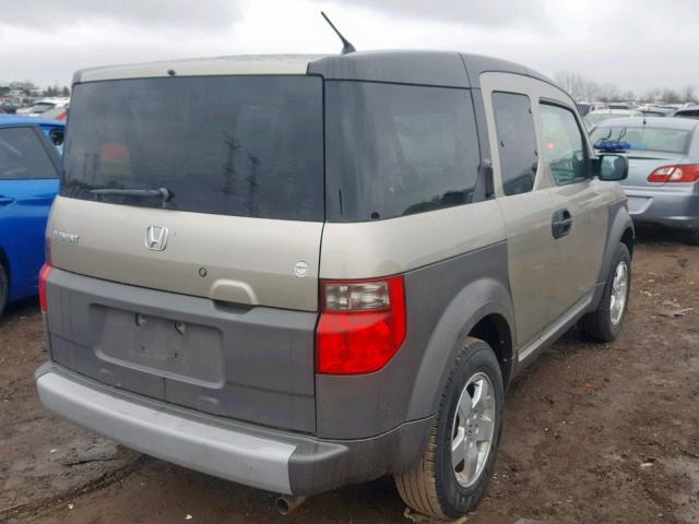 5J6YH28584L035844 - 2004 HONDA ELEMENT EX BEIGE photo 4