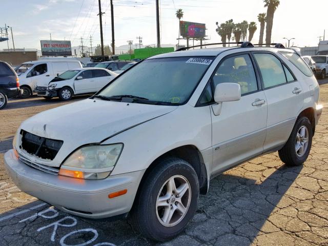 JTJGF10U630157359 - 2003 LEXUS RX 300 WHITE photo 2