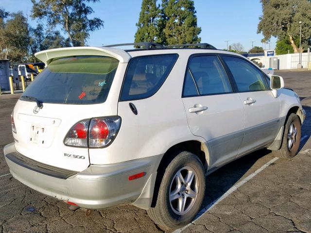 JTJGF10U630157359 - 2003 LEXUS RX 300 WHITE photo 4