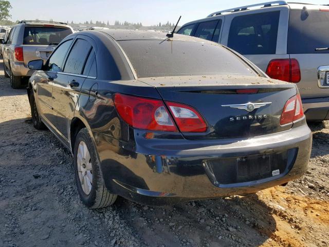 1C3LC46J78N175103 - 2008 CHRYSLER SEBRING LX BLACK photo 3