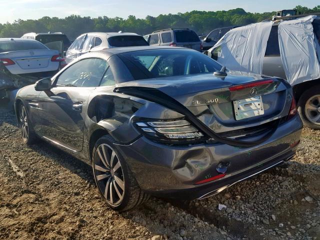 WDDPK3JA5HF130632 - 2017 MERCEDES-BENZ SLC 300 GRAY photo 3