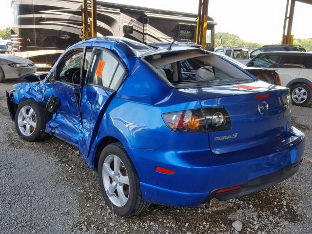 JM1BK323351229284 - 2005 MAZDA 3 S BLUE photo 3