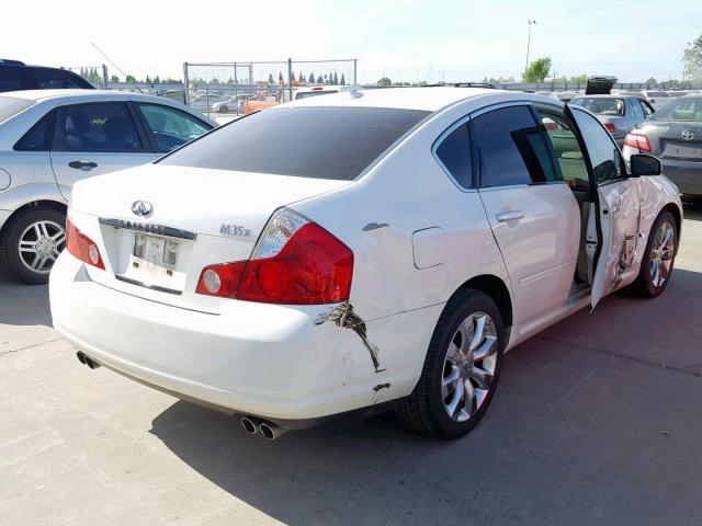 JNKAY01F57M454536 - 2007 INFINITI M35 BASE WHITE photo 4