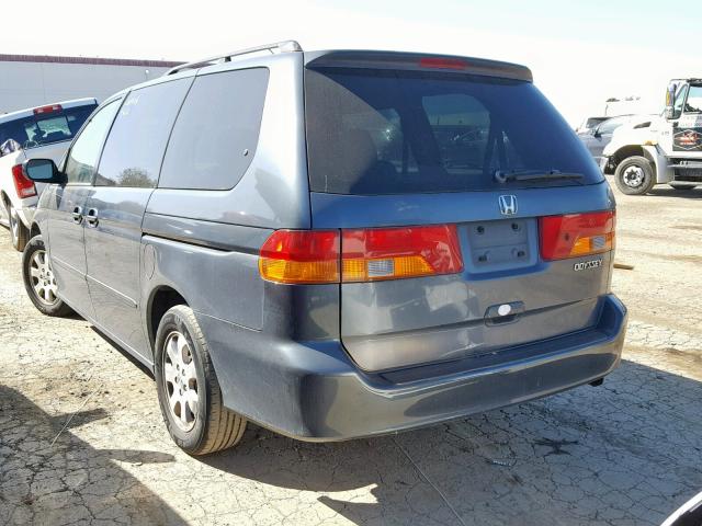 5FNRL18054B038551 - 2004 HONDA ODYSSEY EX GRAY photo 3