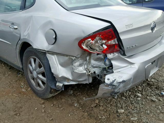 2G4WC582071151449 - 2007 BUICK LACROSSE C SILVER photo 9