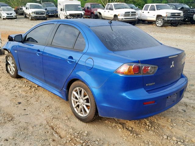 JA32U2FU5FU025253 - 2015 MITSUBISHI LANCER ES BLUE photo 3