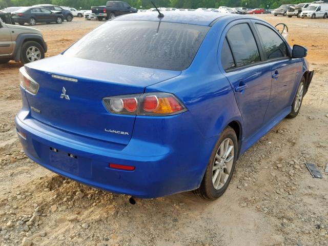 JA32U2FU5FU025253 - 2015 MITSUBISHI LANCER ES BLUE photo 4