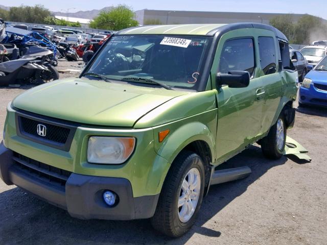 5J6YH18726L004202 - 2006 HONDA ELEMENT EX GREEN photo 2