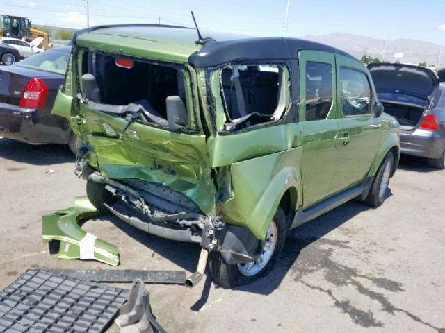 5J6YH18726L004202 - 2006 HONDA ELEMENT EX GREEN photo 4