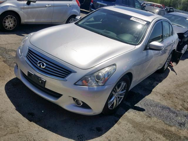 JN1CV6AP4DM720254 - 2013 INFINITI G37 BASE SILVER photo 2