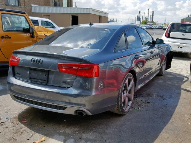 WAUHGAFC7FN011298 - 2015 AUDI A6 PRESTIG GRAY photo 4