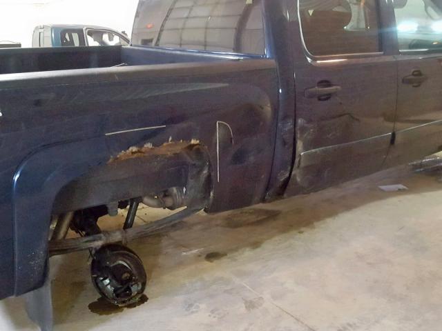 2GCEK13M971533175 - 2007 CHEVROLET SILVERADO BLUE photo 9