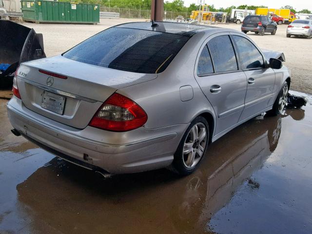 WDBUF56X18B228704 - 2008 MERCEDES-BENZ E 350 SILVER photo 4