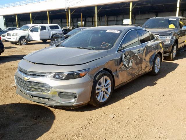 1G1ZD5ST7JF111538 - 2018 CHEVROLET MALIBU LT BEIGE photo 2