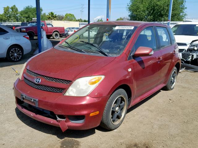 JTKKT624460155641 - 2006 TOYOTA SCION XA MAROON photo 2