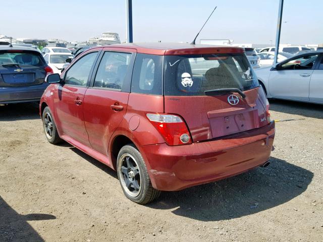 JTKKT624460155641 - 2006 TOYOTA SCION XA MAROON photo 3