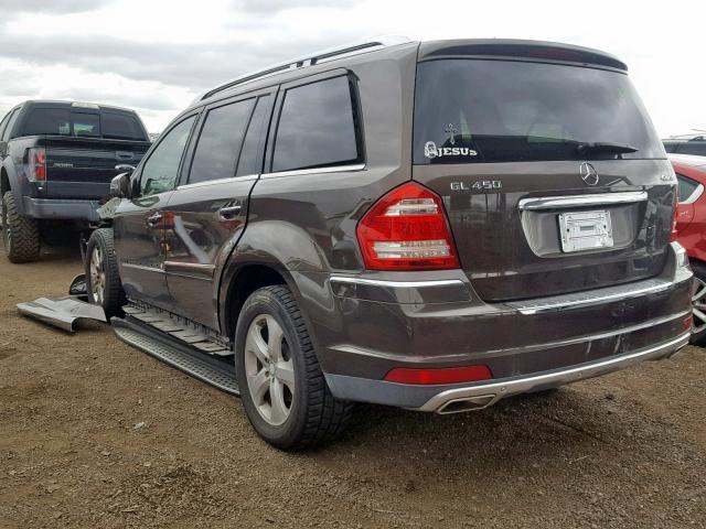 4JGBF7BE3CA785617 - 2012 MERCEDES-BENZ GL 450 4MA BROWN photo 3