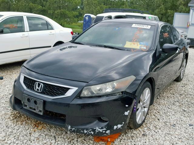 1HGCS22889A011035 - 2009 HONDA ACCORD EXL BLACK photo 2