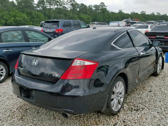 1HGCS22889A011035 - 2009 HONDA ACCORD EXL BLACK photo 4