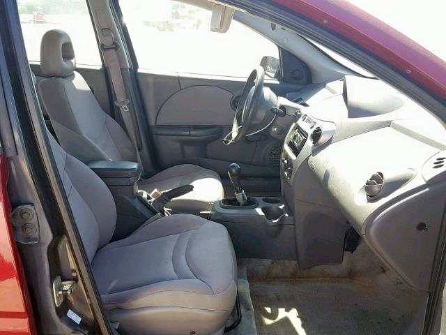 1G8AZ52F74Z147940 - 2004 SATURN ION LEVEL RED photo 5