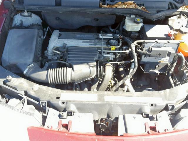 1G8AZ52F74Z147940 - 2004 SATURN ION LEVEL RED photo 7