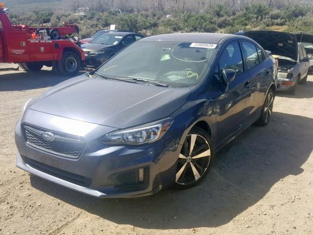 4S3GKAM63H3600115 - 2017 SUBARU IMPREZA SP BLUE photo 2