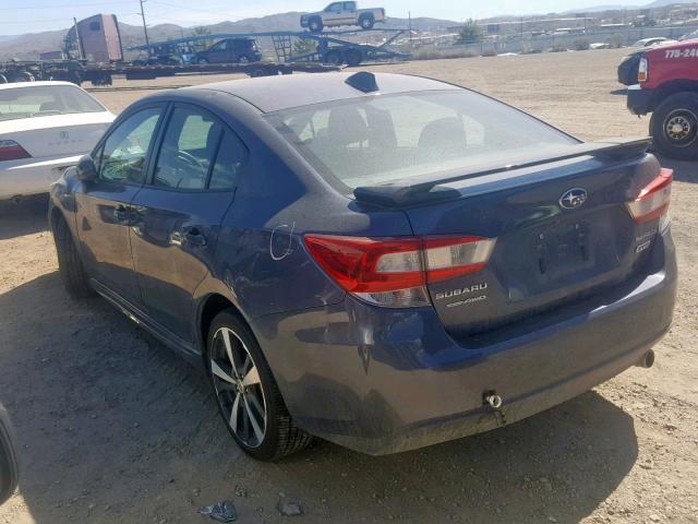 4S3GKAM63H3600115 - 2017 SUBARU IMPREZA SP BLUE photo 3